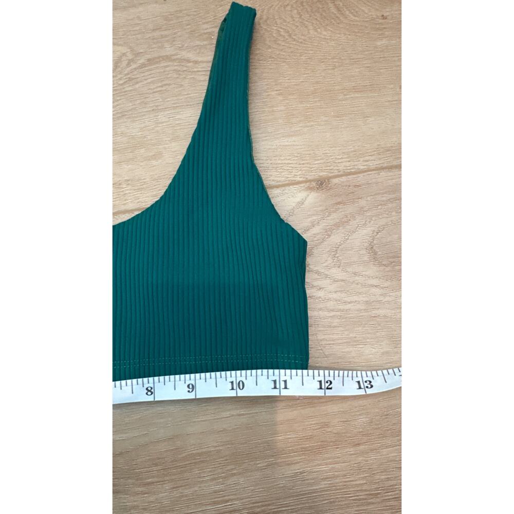 Carbon38 Ribbed Sports Bra & Leggings Set Color Malachite Size XS - Picture 13 of 13